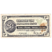 S2-B-S 1972 Canadian Tire Coupon 5 Cents Very Fine (Stain)