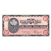 S5-C-LN 1976 Canadian Tire Coupon 10 Cents Almost Uncirculated