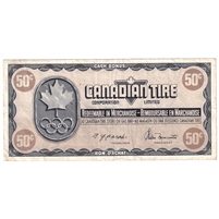 S5-E-NN 1976 Canadian Tire Coupon 50 Cents Very Fine