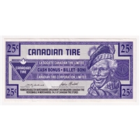 S17-Da1-90 Replacement 1992 Canadian Tire Coupon 25 Cents Extra Fine