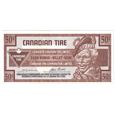 S17-Ea1-90 Replacement 1992 Canadian Tire Coupon 50 Cents Extra Fine