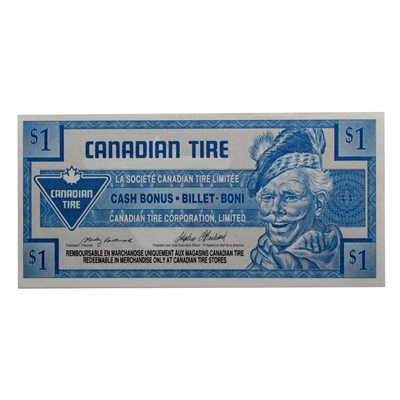 S17-F-00a 1992 Canadian Tire Coupon $1.00 Uncirculated