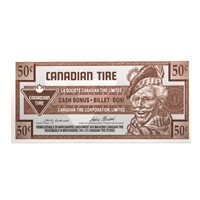 S17-Ea-*0 Replacement 1992 Canadian Tire Coupon 50 Cents Uncirculated