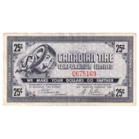 G5-C-C 1964 Canadian Tire Coupon 25 Cents Very Fine
