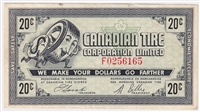 G6-D-F 1968 Canadian Tire Coupon 20 Cents VF-EF (Ink)