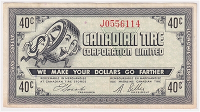 G7-H-J 1972 Canadian Tire Coupon 40 Cents VF-EF