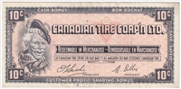 S1-C-C 1961 Canadian Tire Coupon 10 Cents Extra Fine