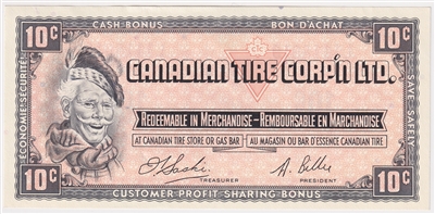 S1-C-L 1961 Canadian Tire Coupon 10 Cents Uncirculated