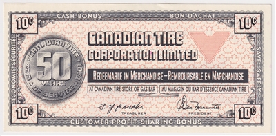S2-C-T 1972 Canadian Tire Coupon 10 Cents Uncirculated