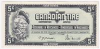 S4-B-HN 1974 Canadian Tire Coupon 5 Cents Uncirculated