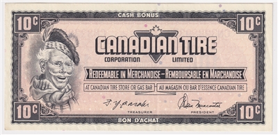 S4-C-CN 1974 Canadian Tire Coupon 10 Cents Extra Fine