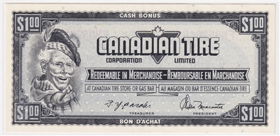 S4-F-FN 1974 Canadian Tire Coupon $1.00 Uncirculated