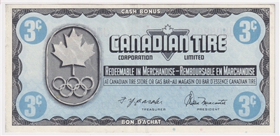 S5-A-JN 1976 Canadian Tire Coupon 3 Cents Extra Fine
