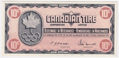 S5-C-LN 1976 Canadian Tire Coupon 10 Cents Uncirculated