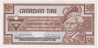 S15-Ea-90 Replacement 1992 Canadian Tire Coupon 50 Cents Almost Uncirculated