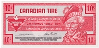 S17-Ca1-90 Replacement 1992 Canadian Tire Coupon 10 Cents Almost Uncirculated