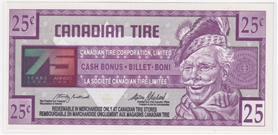 S18-Da-175 Replacement 1996 Canadian Tire Coupon 25 Cents Uncirculated