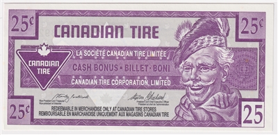 S24-Da-20 Replacement 1998 Canadian Tire Coupon 25 Cents Uncirculated