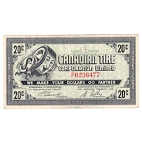 G6-D-F 1968 Canadian Tire Coupon 20 Cents Very Fine