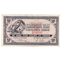 G5-D-D 1964 Canadian Tire Coupon 50 Cents Very Fine