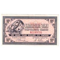 G6-B-B 1968 Canadian Tire Coupon 10 Cents Extra Fine (Ink)