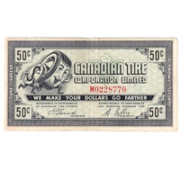 G6-J-M 1968 Canadian Tire Coupon 50 Cents VF-EF (Ink)