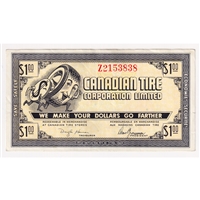 G9-E-Z2 Small Serifs 1985 Canadian Tire Coupon $1.00 Extra Fine