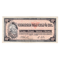 S1-C-C 1961 Canadian Tire Coupon 10 Cents VF-EF