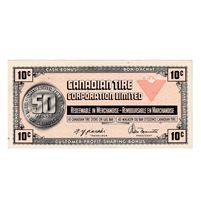 S3-C-T 1972 Canadian Tire Coupon 10 Cents Almost Uncirculated