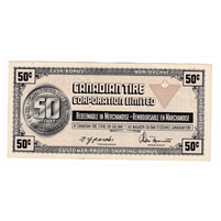 S3-E-V 1972 Canadian Tire Coupon 50 Cents Almost Uncirculated