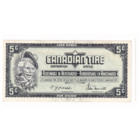 S4-B-BN 1974 Canadian Tire Coupon 5 Cents Almost Uncirculated