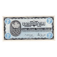 S5-A-JN 1976 Canadian Tire Coupon 3 Cents Almost Uncirculated