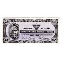 S11-D-J 1989 Canadian Tire Coupon 25 Cents Uncirculated