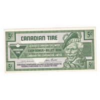 S17-Ba1-90 Replacement 1992 Canadian Tire Coupon 5 Cents Almost Uncirculated
