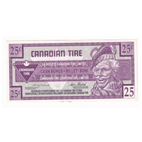 S20-Da-10 Replacement 1996 Canadian Tire Coupon 25 Cents Almost Uncirculated