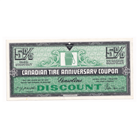 FAGD5 1972 Canadian Tire Coupon 5% Discount Extra Fine