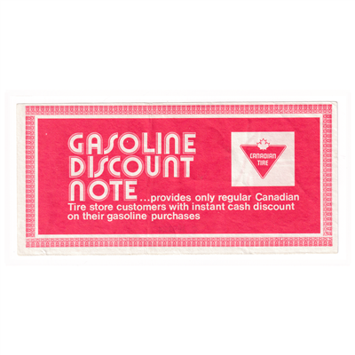 GDN-03 C Canadian Tire Gas Discount Note Extra Fine