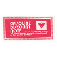 GDN-03 S Canadian Tire Gas Discount Note Almost Uncirculated