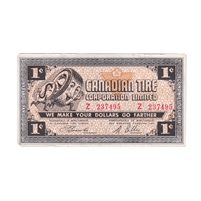 G4-A-Z 1962 Canadian Tire Coupon 1 Cent Almost Uncirculated