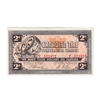 G4-B-Y 1962 Canadian Tire Coupon 2 Cents AU-UNC