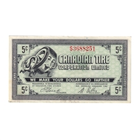 G8-A-S1 Plain S 1978 Canadian Tire Coupon 5 Cents AU-UNC