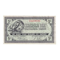 G8-A-S3b Inverted S 1978 Canadian Tire Coupon 5 Cents Very Fine