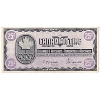 S5-D-MN 1976 Canadian Tire Coupon 25 Cents Very Fine