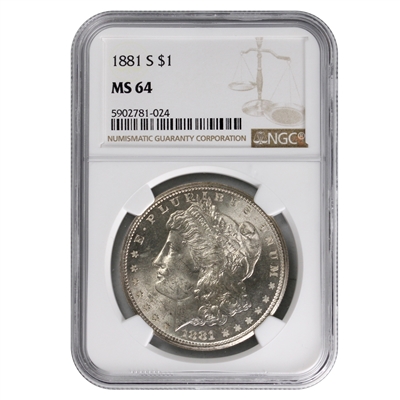 1881 S USA Dollar NGC Certified MS-64