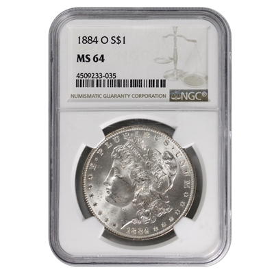 1884 O USA Dollar NGC Certified MS-64
