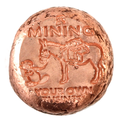 Beaver Bullion Mining Your Own Business 3oz Copper