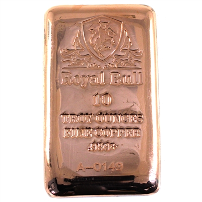 Royal Bull 10oz .999 Fine Copper