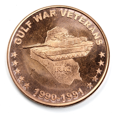 Gulf War Veterans 1oz. .999 Fine Copper