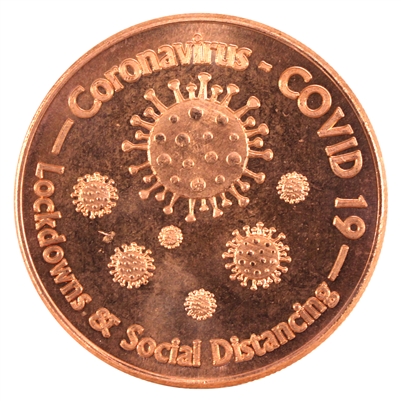 Social Distancing 1oz. .999 Fine Copper