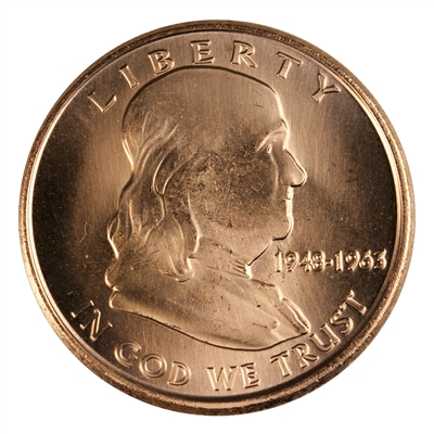 Franklin Half Dollar 1oz. .999 Fine Copper